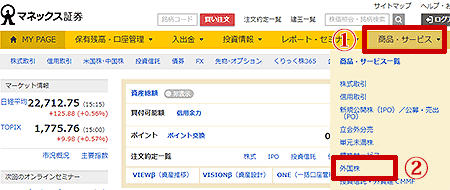 �}�l�b�N�X�،��̃��O�C����̉�ʂ���O��������̃y�[�W��