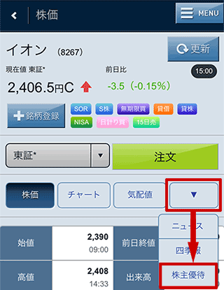 SBI�،��̌ʖ����̉�ʂ���u����D�ҁv���N���b�N